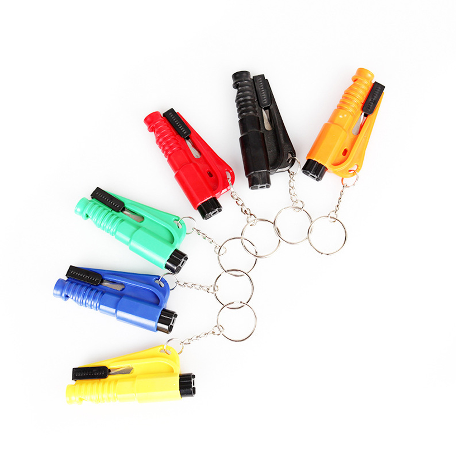 Mini Whistle Window Breaker Keychain Lifesaving Hammer 3