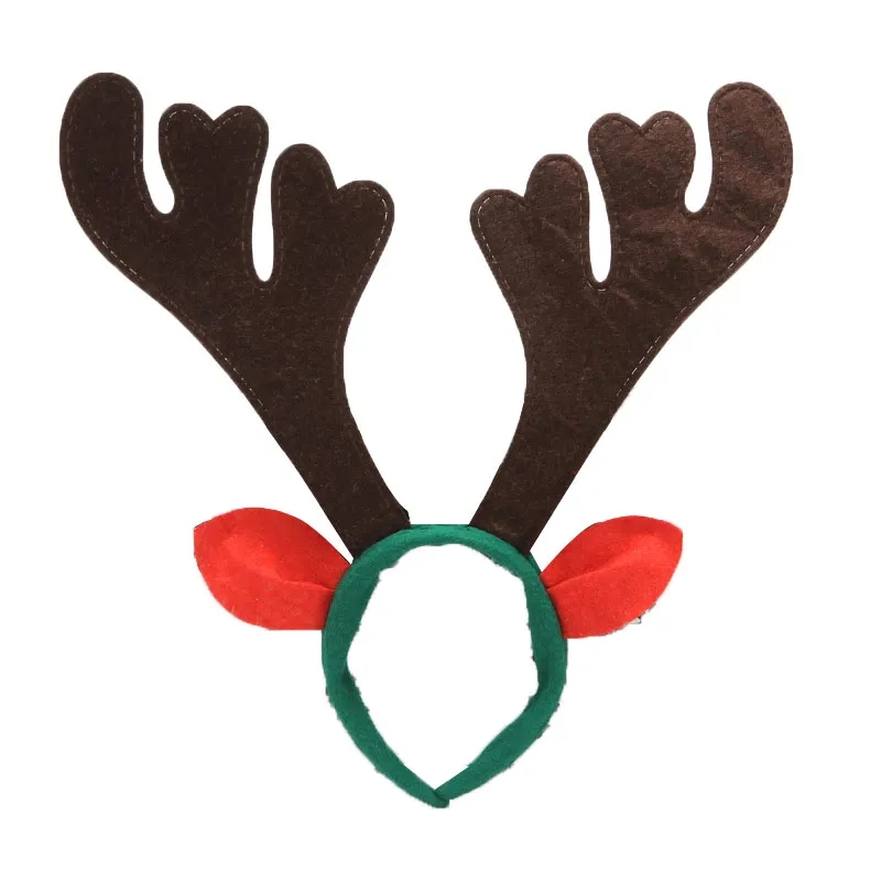 Full Color Christmas Reindeer Antler Headband 7