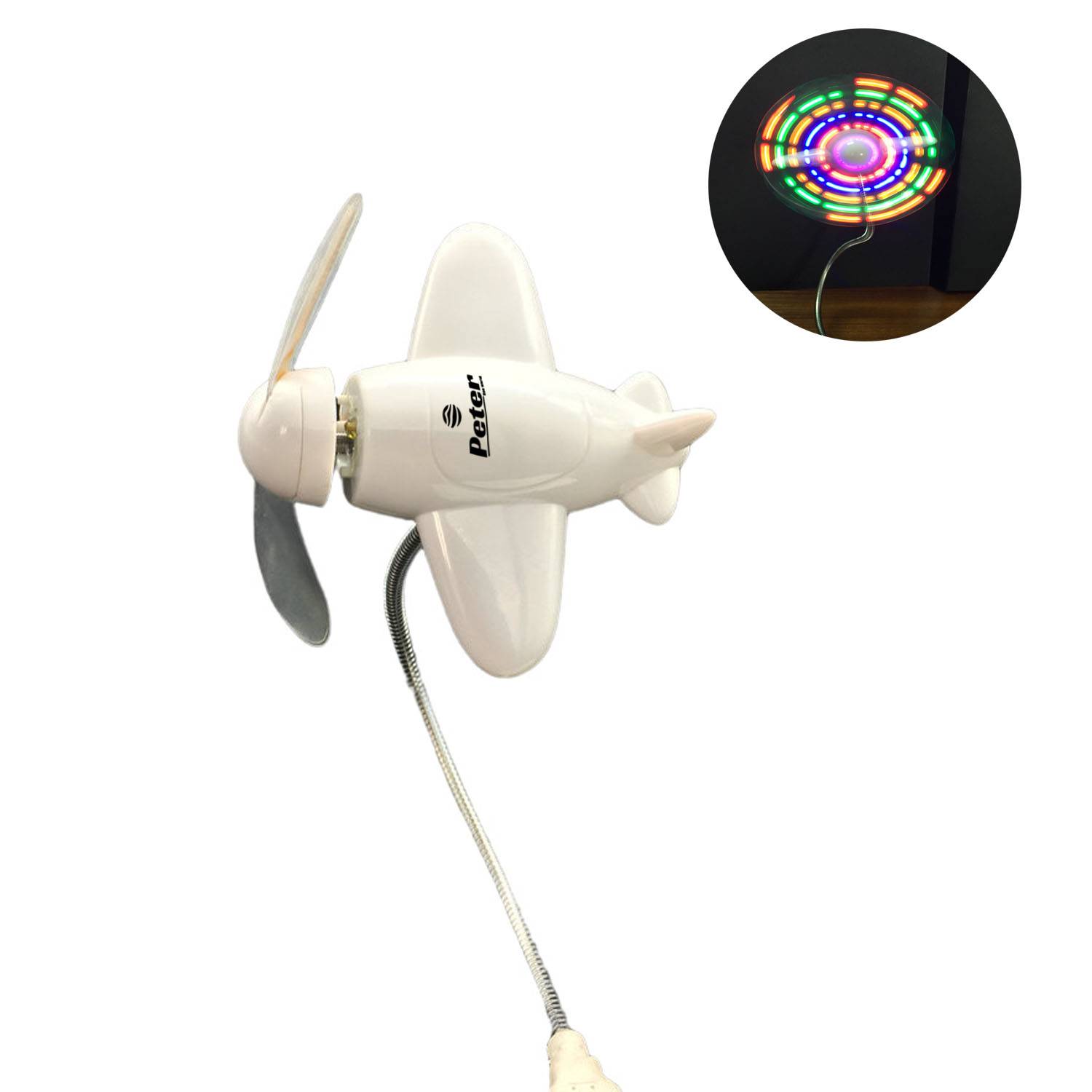 Fun LED Display USB Fan - Flexible & Portable 1