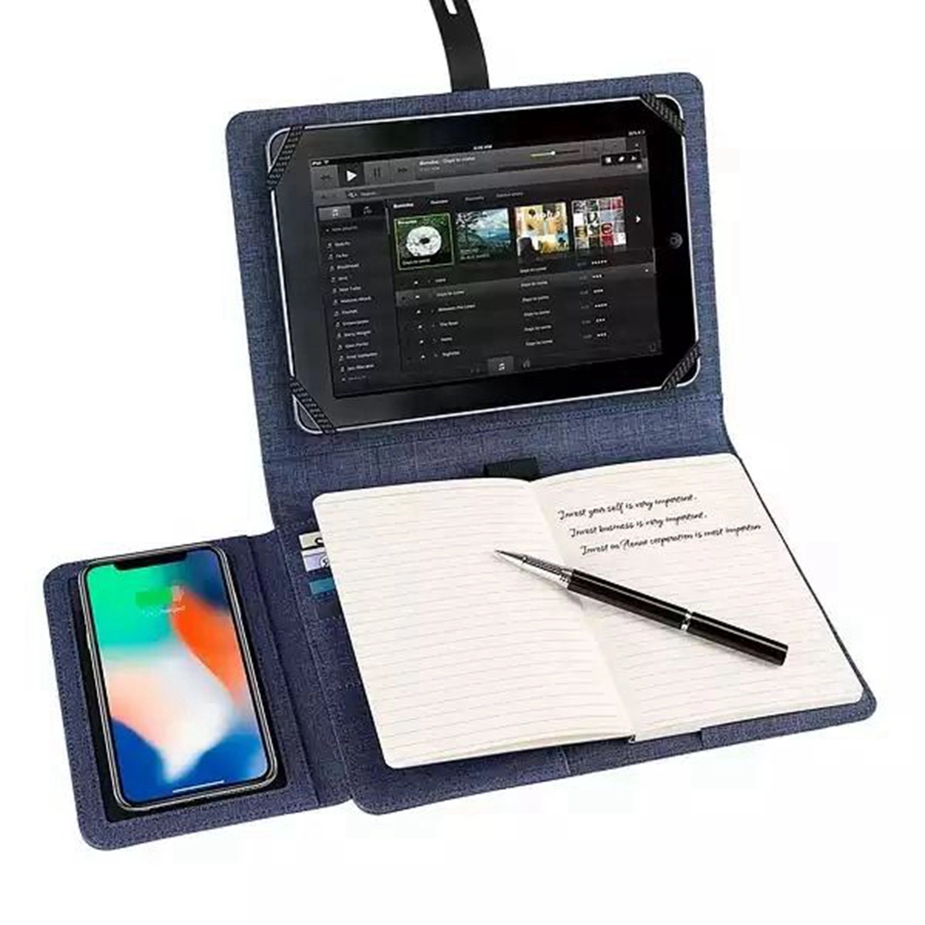 Multifunctional A5 Notebook with 6000 mAh Power Bank 12