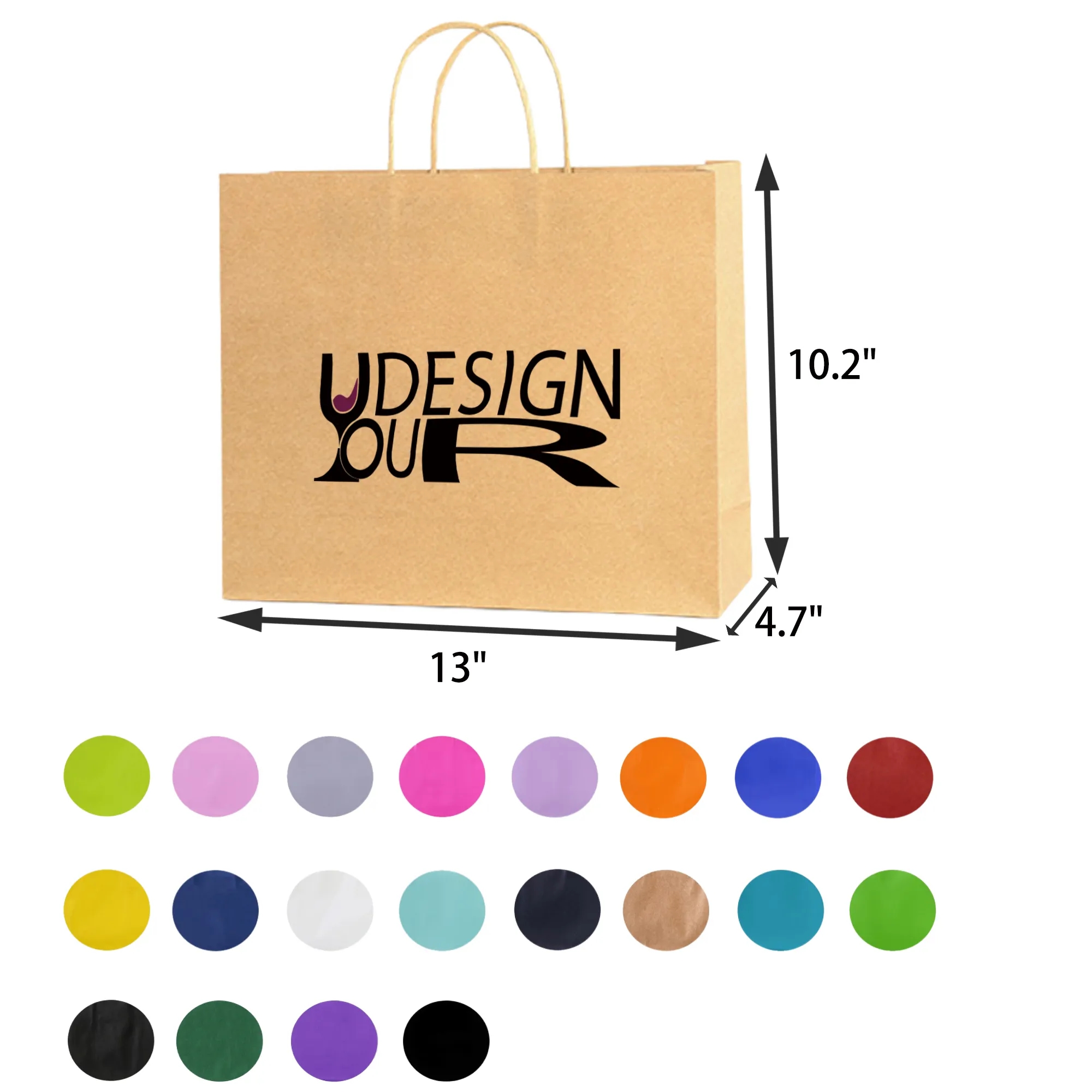 Kraft Paper Shopping Tote Bag