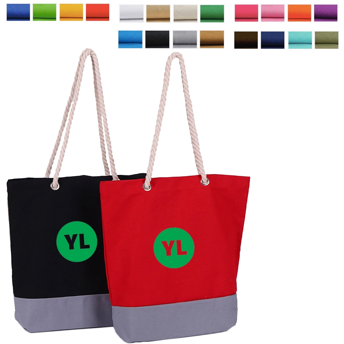 Large Canvas Tote Bag With Handles, custom tote bag with logo imprint 2