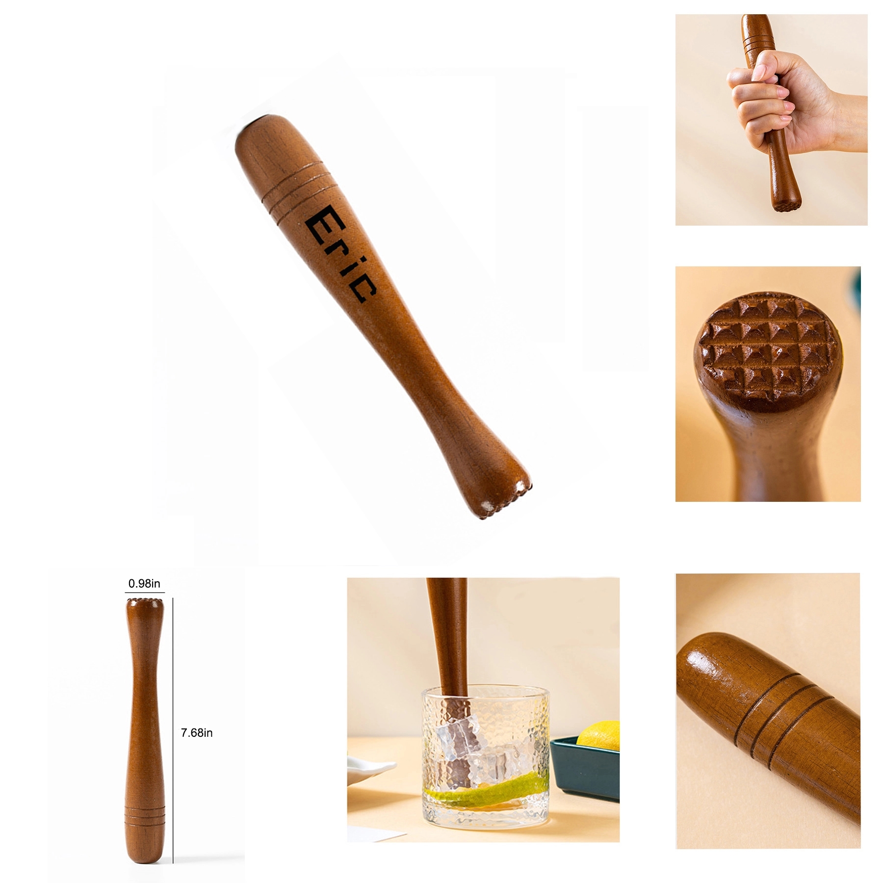 Wooden Cocktai Muddler 1