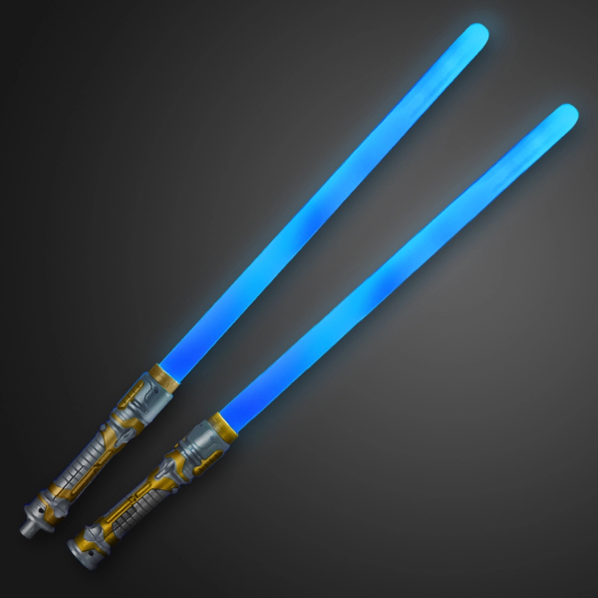 Double Sided Swords Sabers with Blue LEDs and Sounds 6