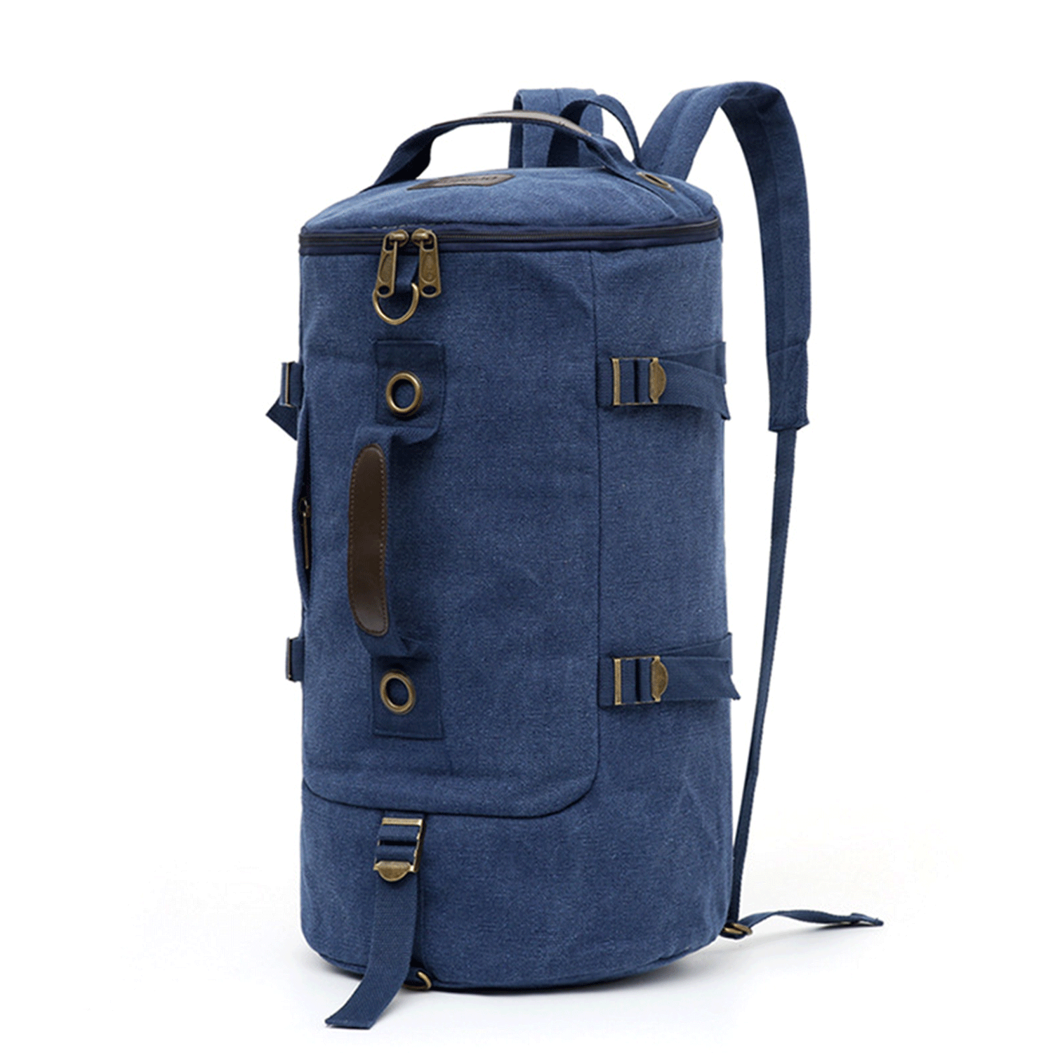 Multi-function Vintage Canvas Portable Backpack Duffel Bag 11