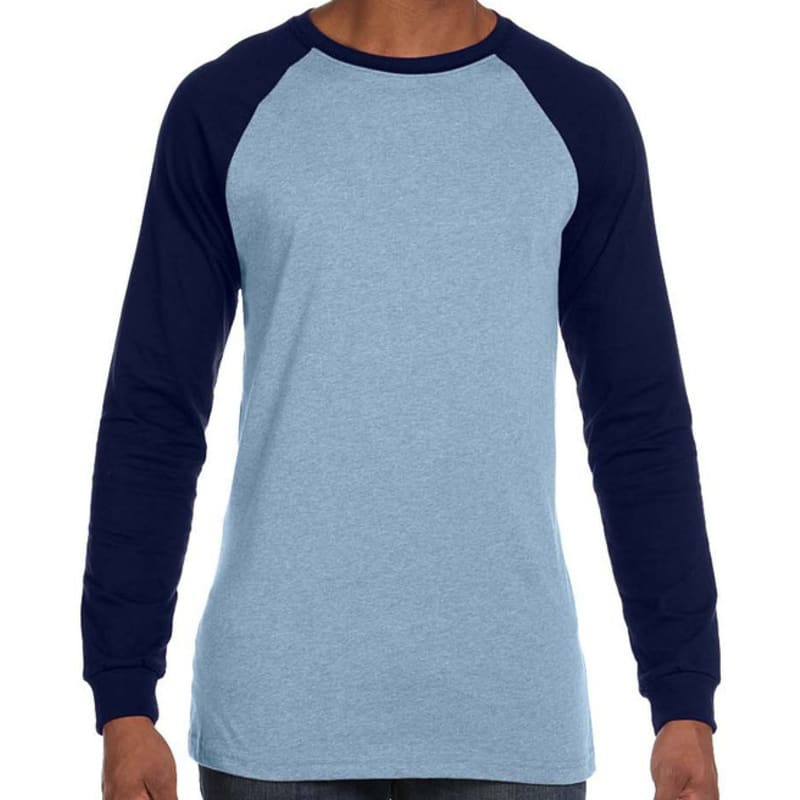 Bella Mens Jersey Long-Sleeve Baseball T-Shirt 4