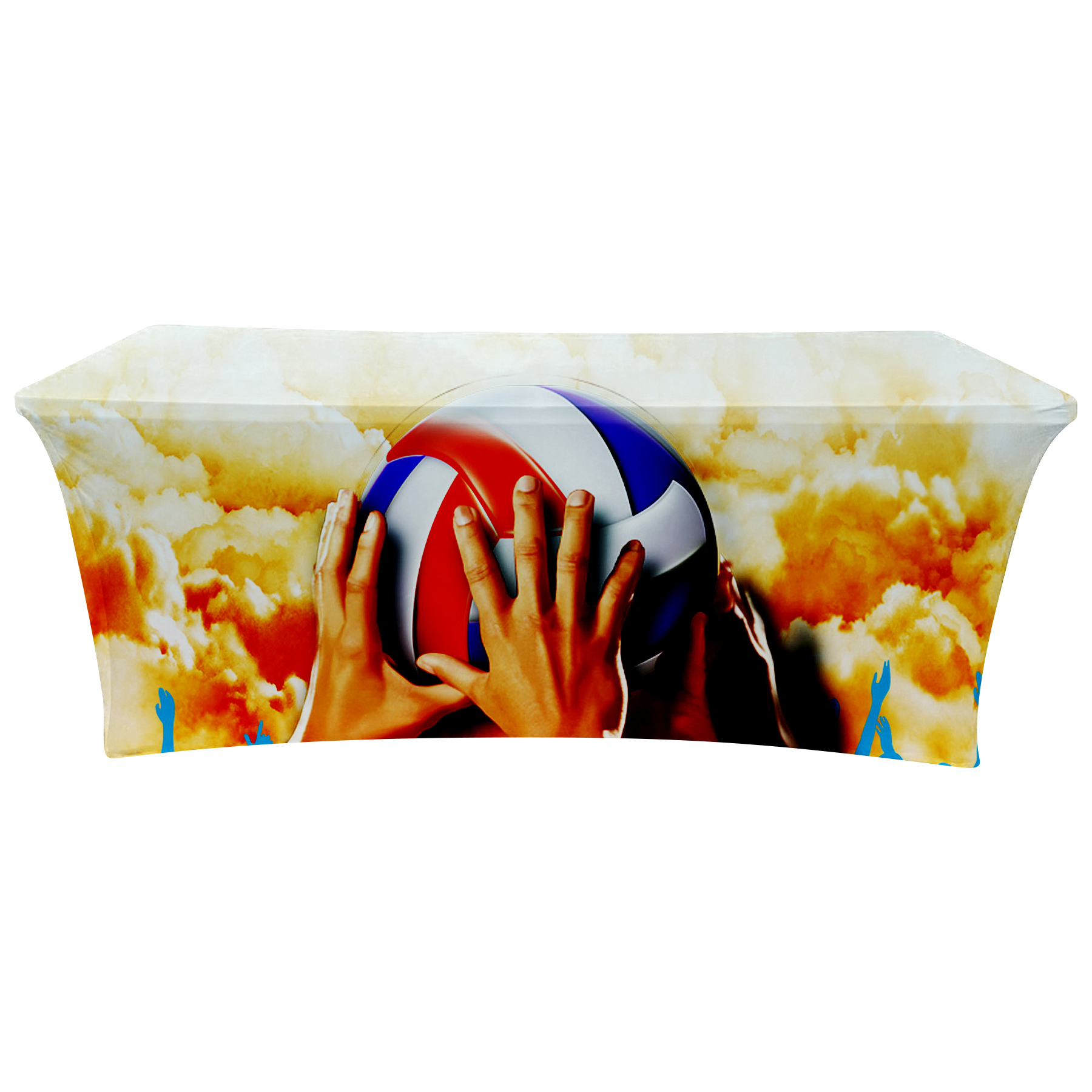 Custom 6ft Full Color Stretch Tablecloth 4