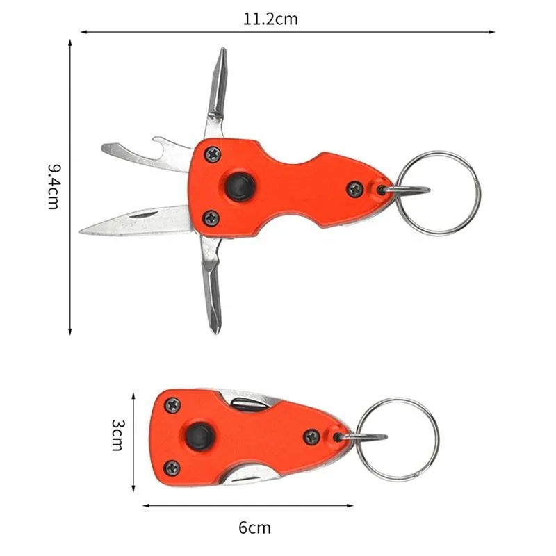Outdoor Versatile Tactical Key Chain Tool 2