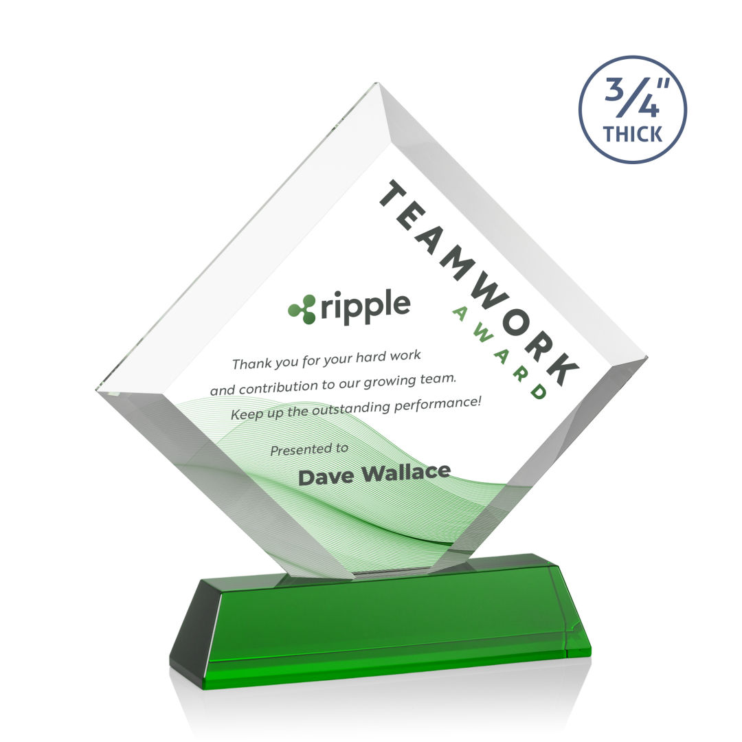 Belaire VividPrint™ Award on Newhaven Base - Green 2