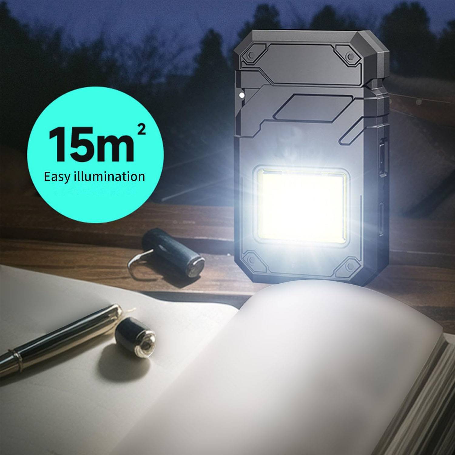 Rechargeable Waterproof Lighter w/ LED Flashlight 5