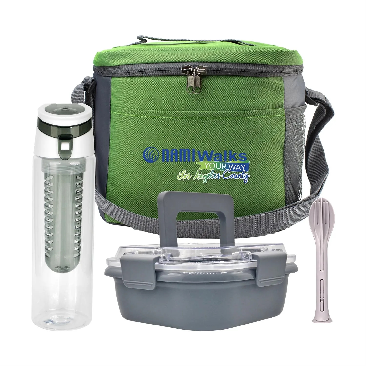 Modern Lunch Box, Bottle & Utensils Set 6