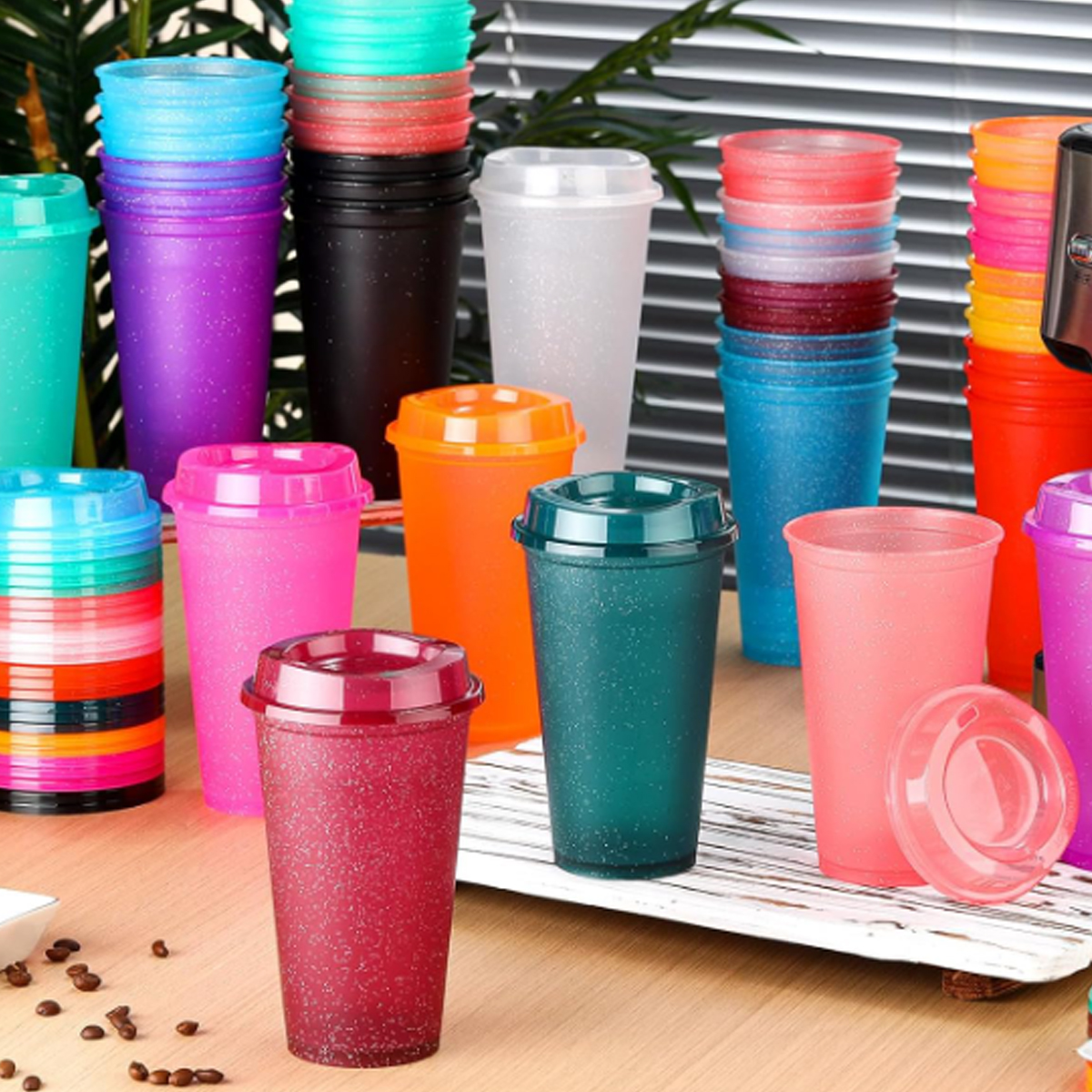 16Oz. Plastic Shaker Cup with Flip Lid in Assorted Colors 5
