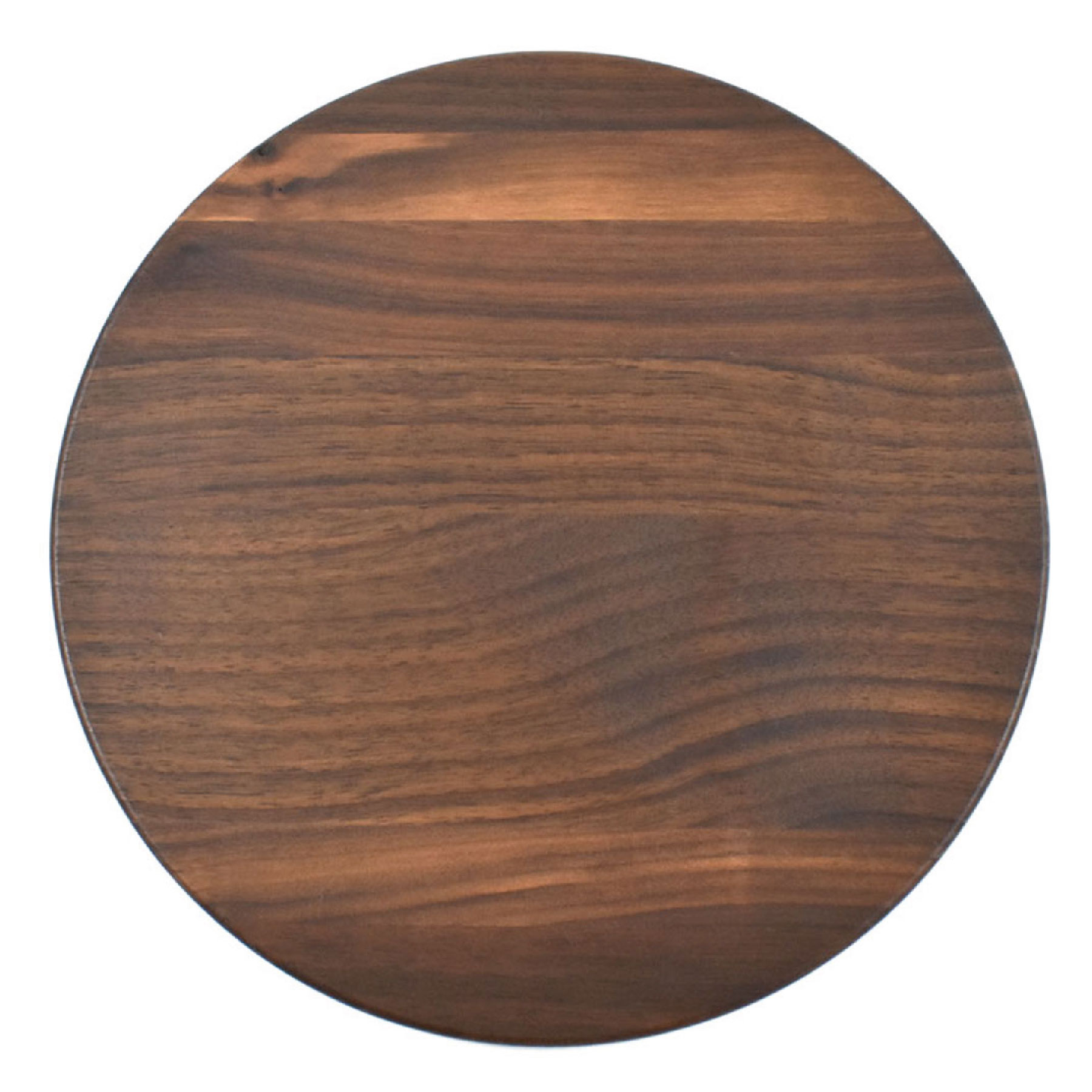 10 1/2" x 3/4" Walnut Round Cutting Board with Juice Groove 5