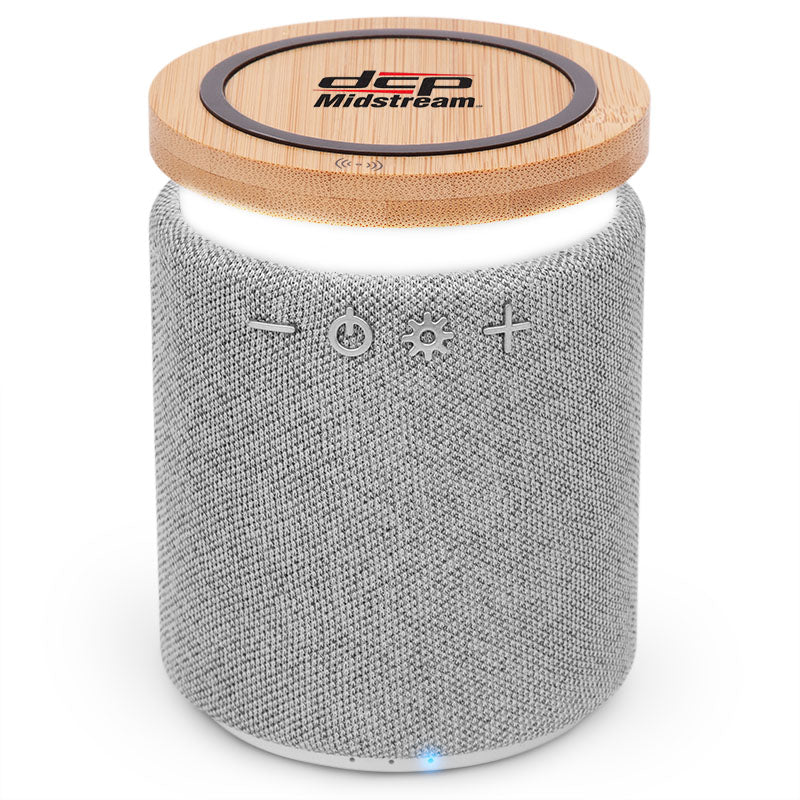 Lex Bamboo Wireless Speaker with Phone Charger 5