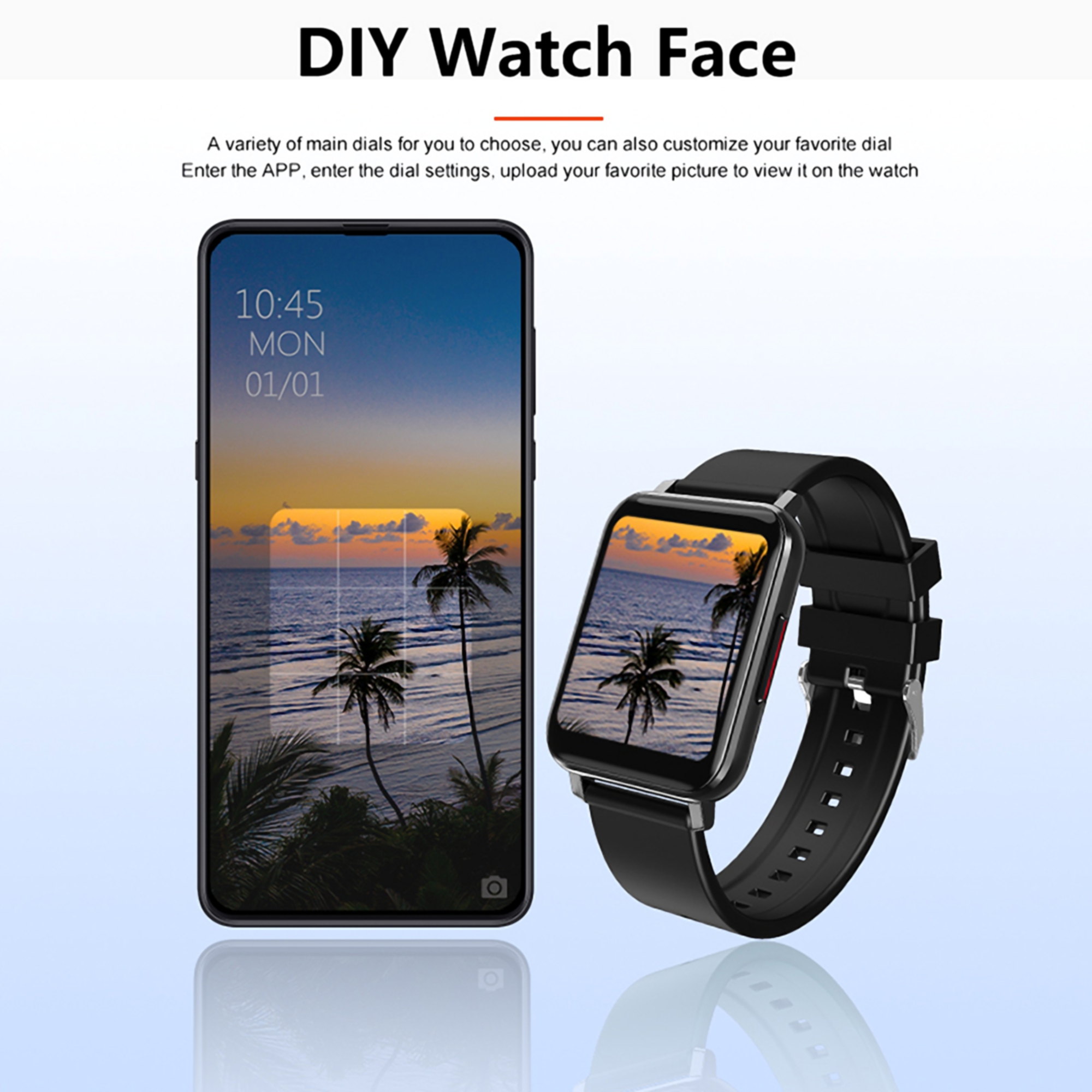 1.22" Waterproof Fitness Smartwatch 1