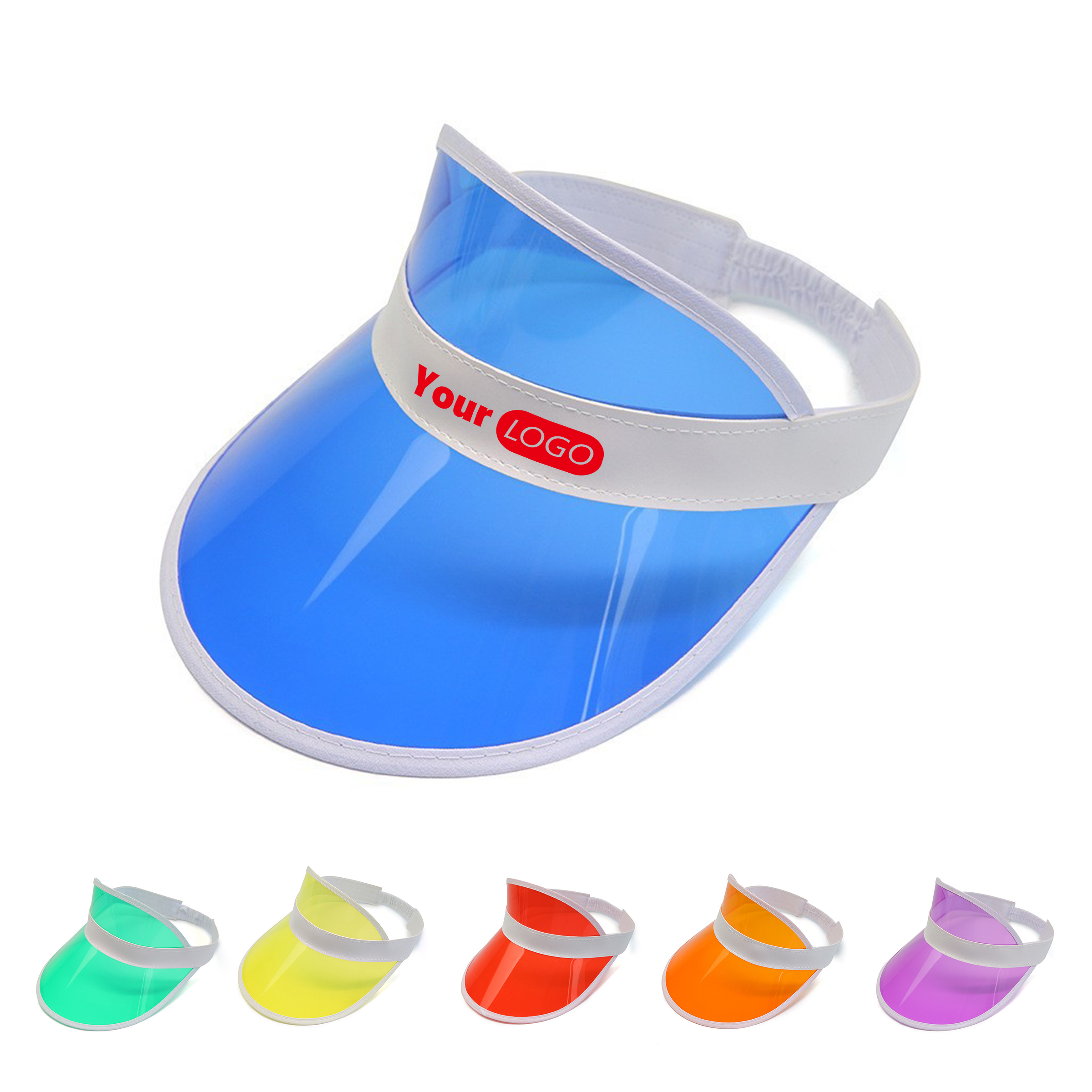 Colorful Transparent Sun Visor Cap 6