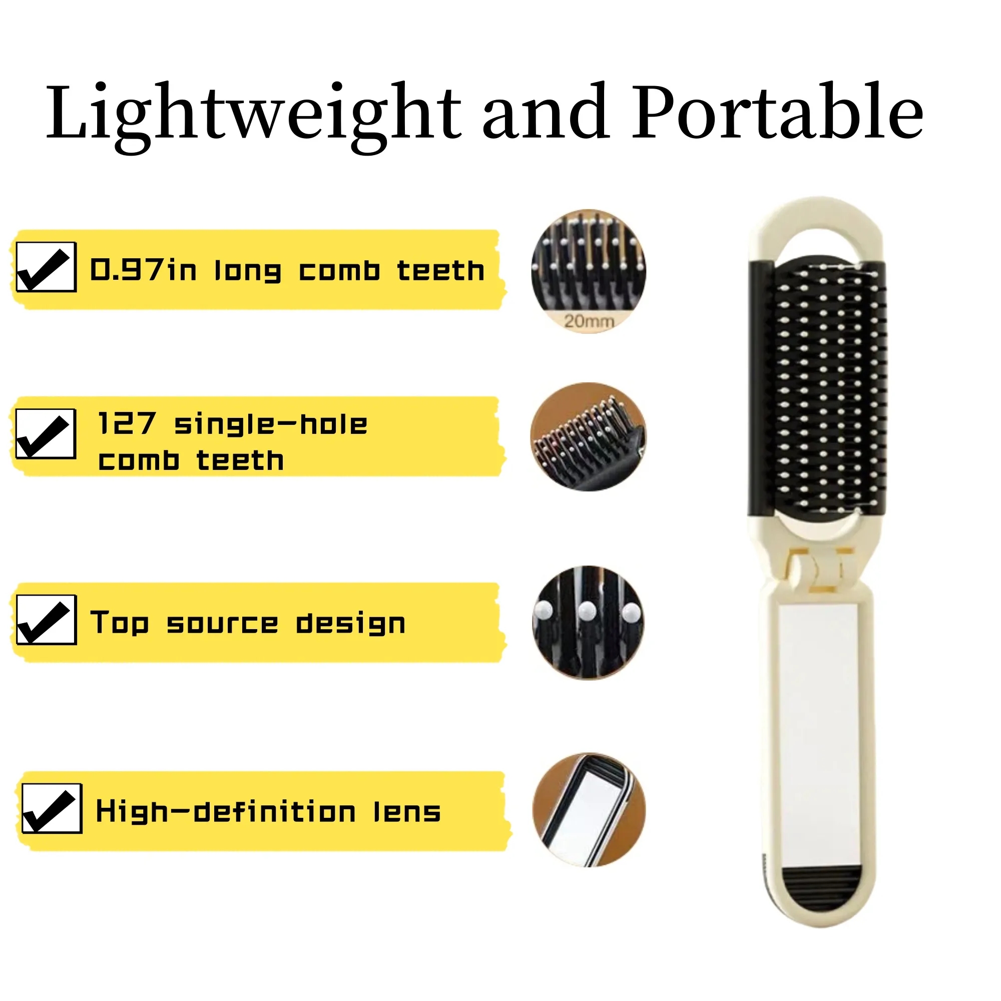 Antistatic Air Cushion Folding Comb for Salon Promos 3