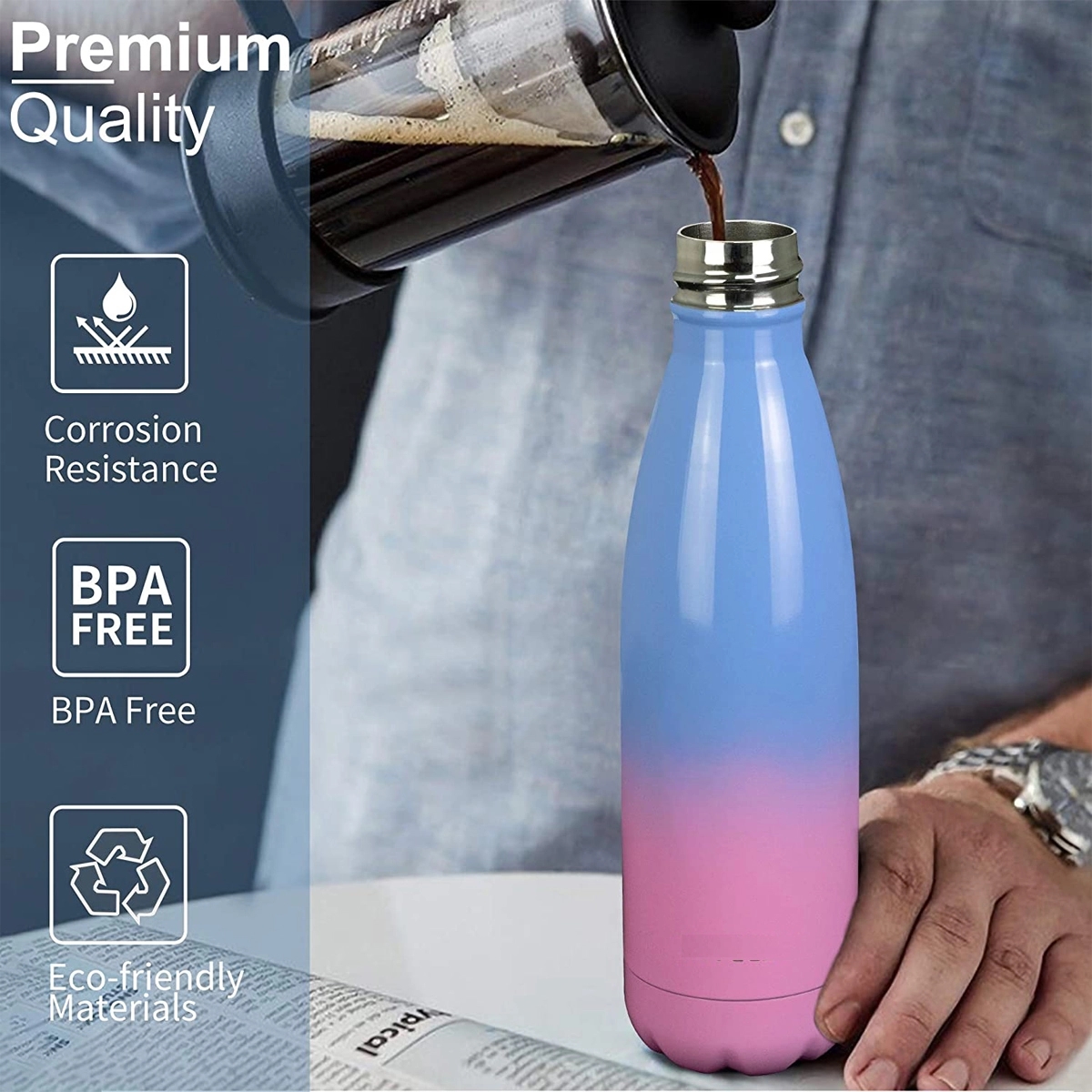 17 OZ. Vacuum Insulated Stainless Steel Water Bottle 3