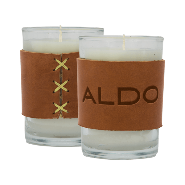 Harper 8 oz. Leather Wrapped Candle 17