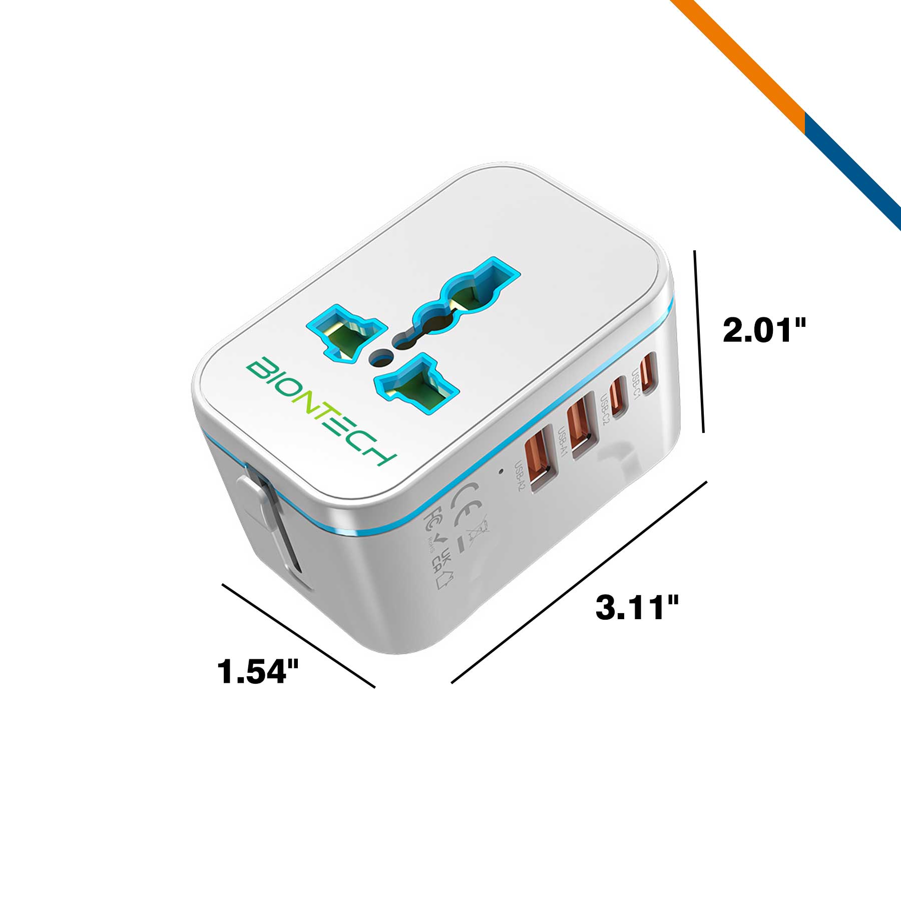 Alexis 4 Ports Universal Adapter 8