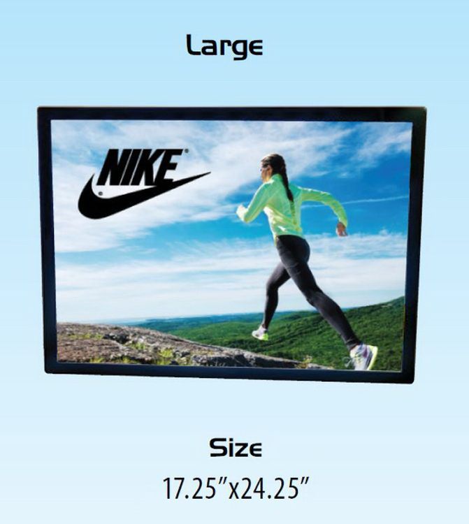 LED Backlit Sign Large Changeable Graphics 17.25" x 21.75"