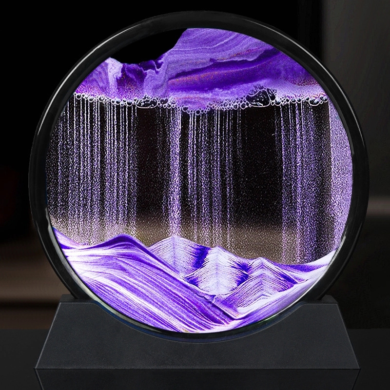 Creative Liquid Qauicksand Painting Art Hourglass 4