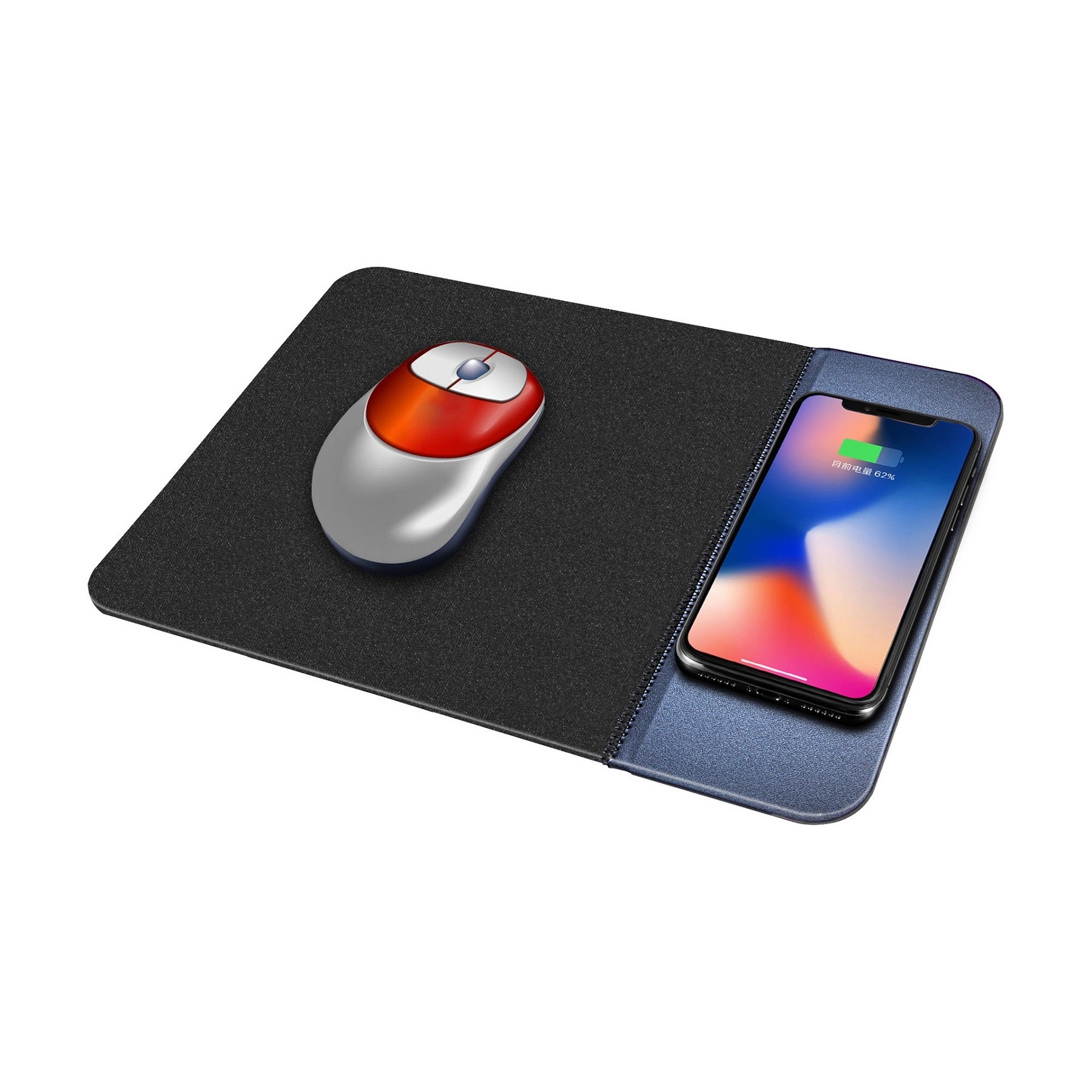 5W PU Leather Qi Wireless Charging Mouse Pad 6