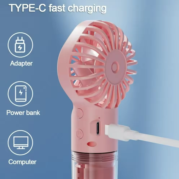 Small Personal USB Hand held Fan With Water Tank 3
