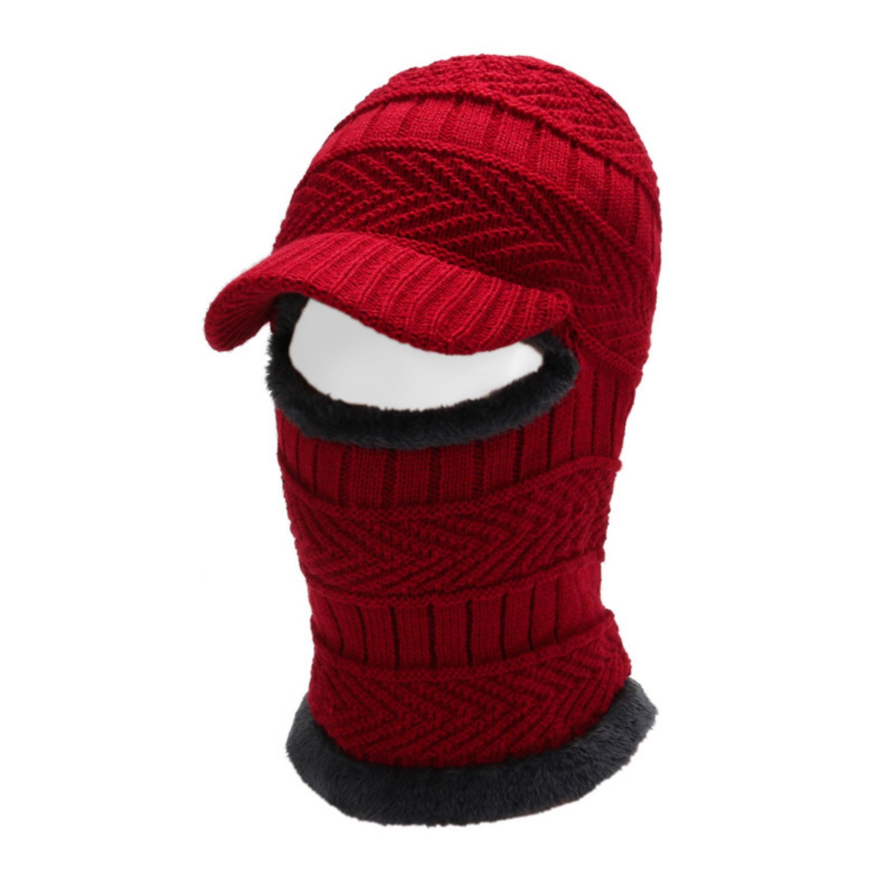 Winter Knitted Balaclava Beanie Warm Cycling Ski Hat 3
