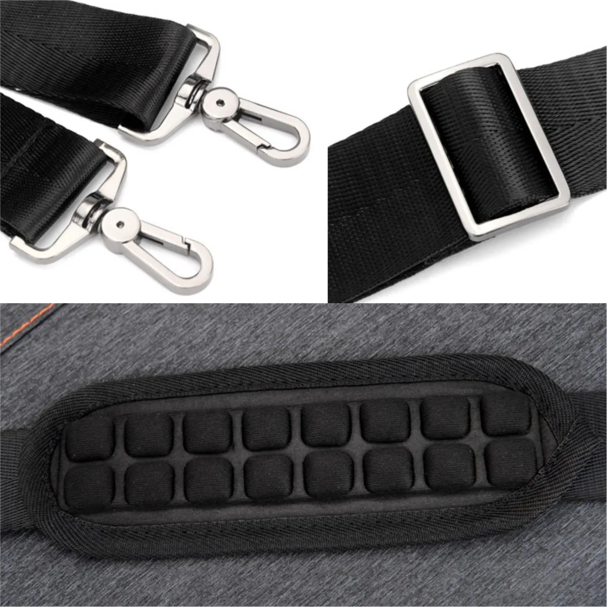 Business Laptop Bag With Shoulder Strap Trolley Strap Shockproof Durable 15.6" Laptop Bag 5