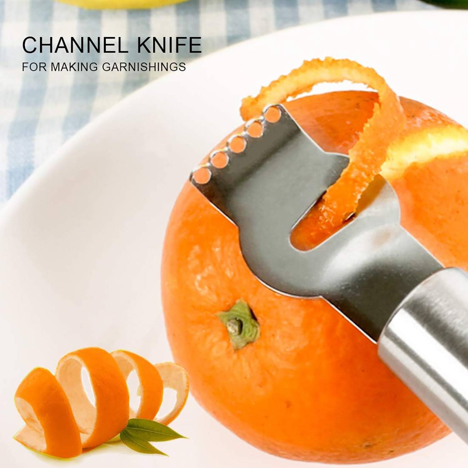 Stainless Steel Round Handle Lemon Zester Kitchen Tool 3