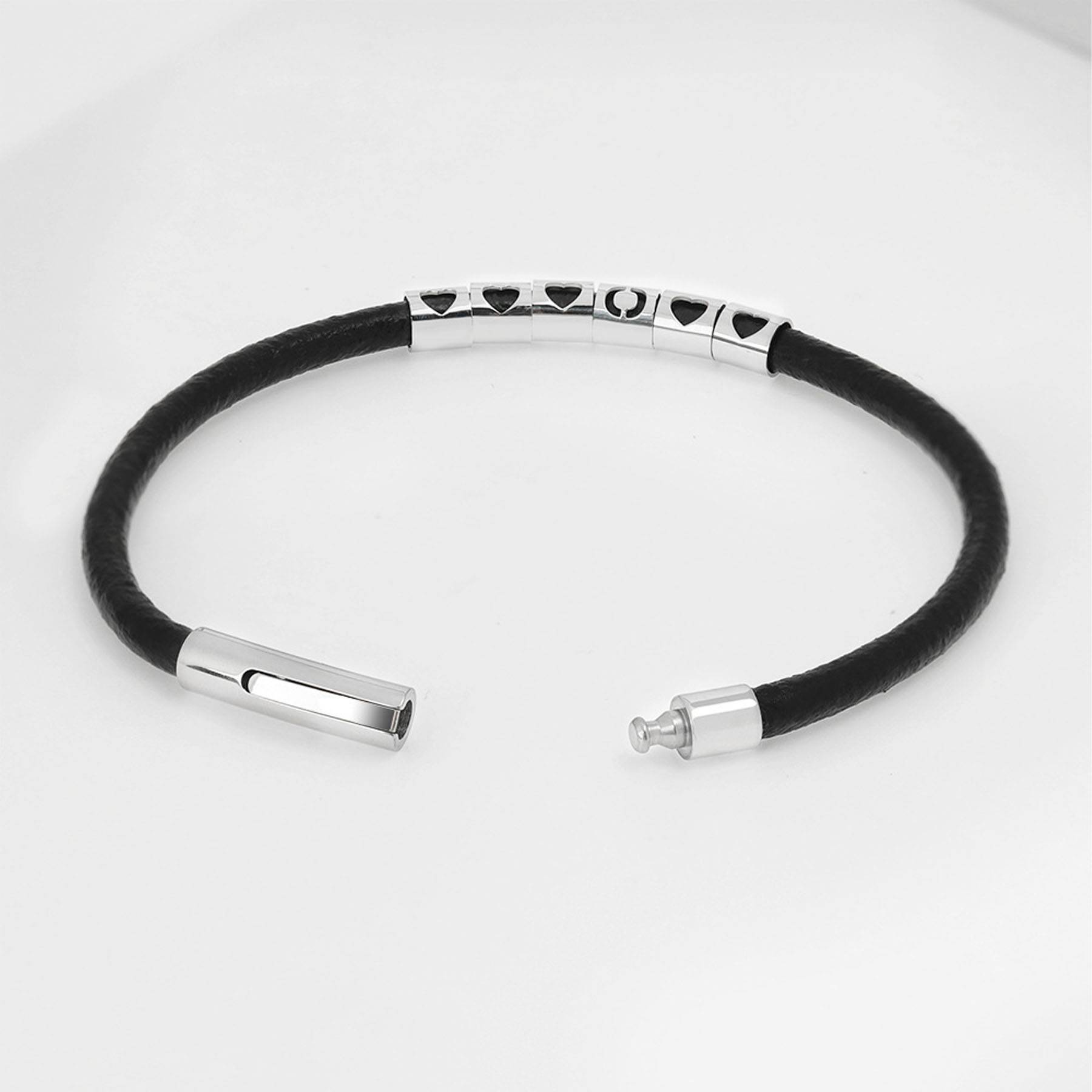 Letter Leather Rope Bracelet for Men 6