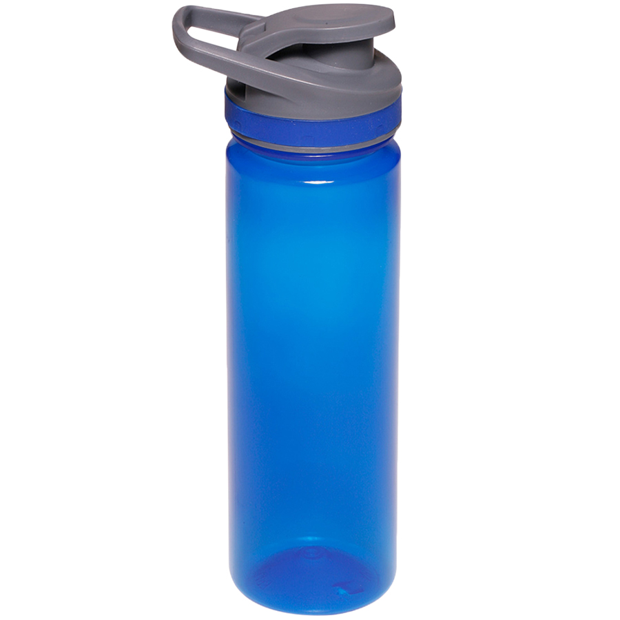 Plastic Sports Water Bottle with Flip Lid - Carry Handle, 22 8