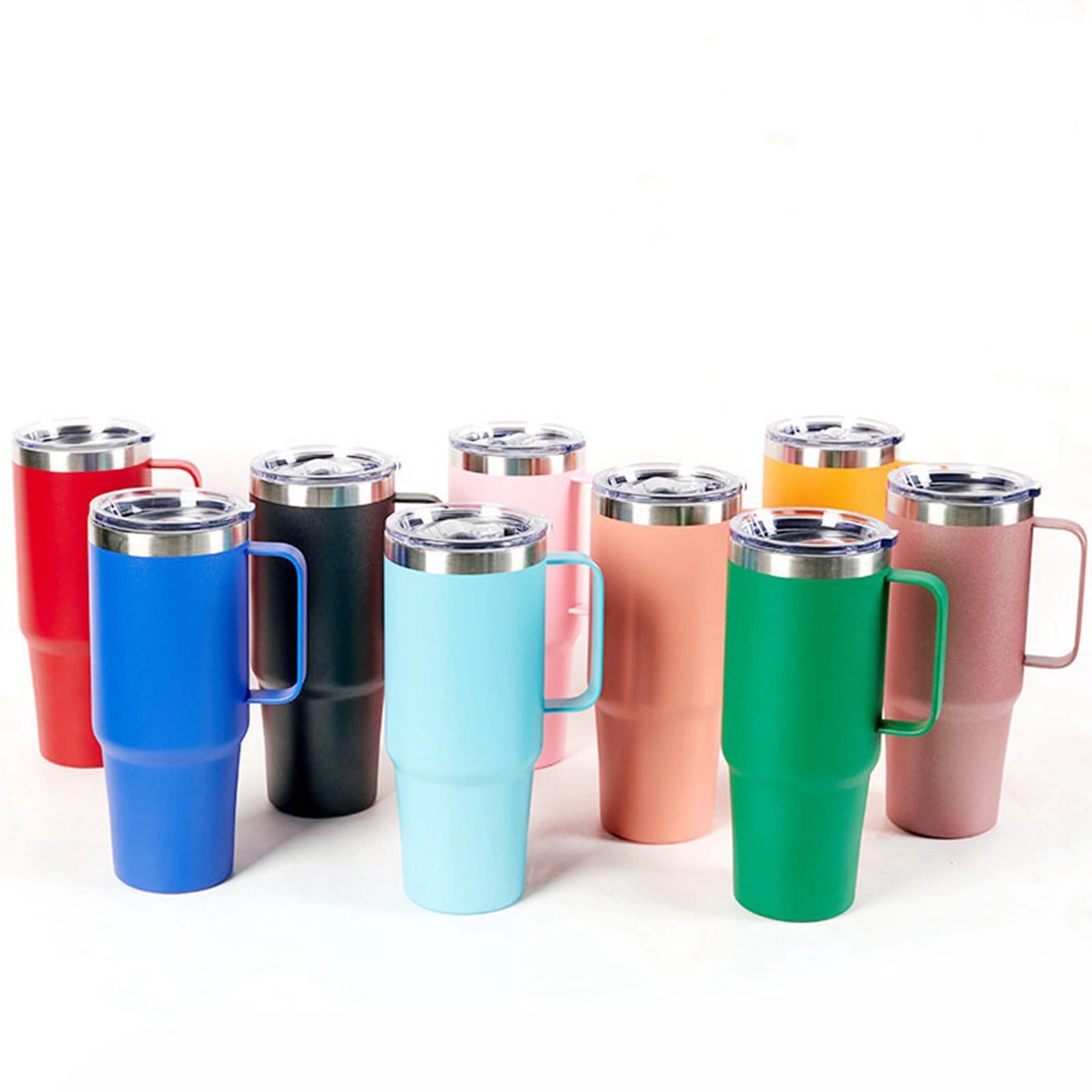 40 Oz. Stainless Steel Double Wall Tumbler With Handle 3