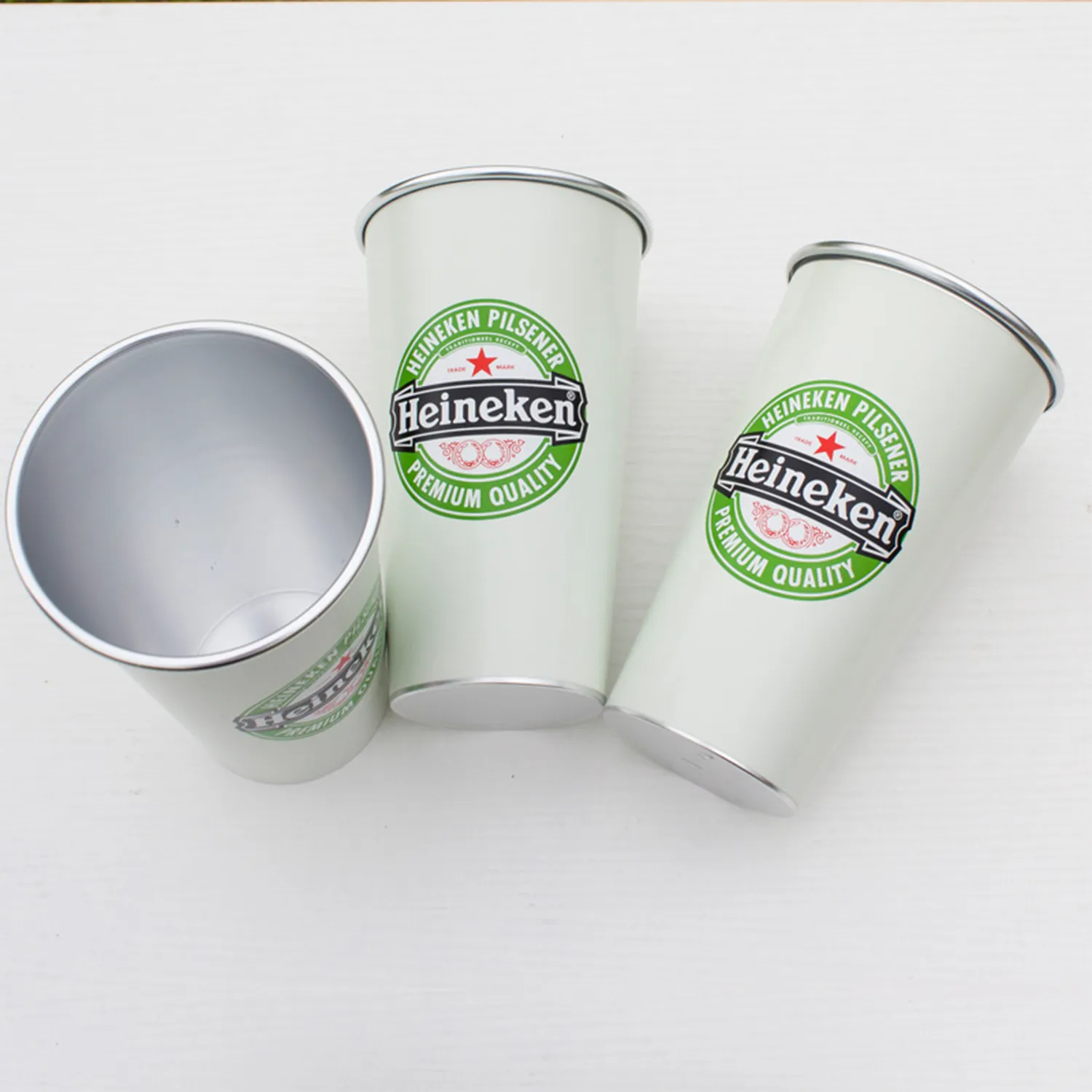 15 Oz Single Rolled Aluminum Cup 6