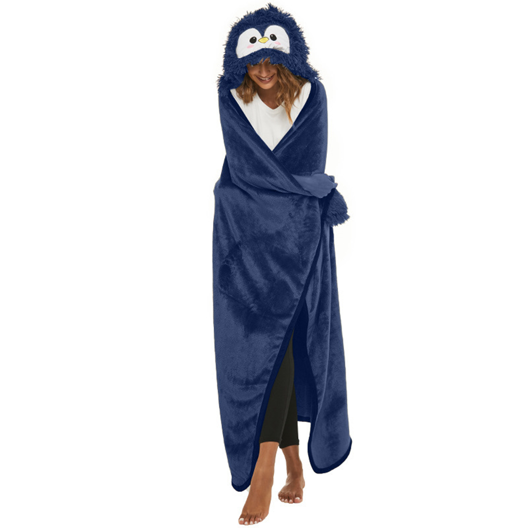 Animal Blanket Hooded Poncho 6
