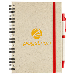 Prairie Fragrant Grass Recycled Spiral Notebook with Pen 25