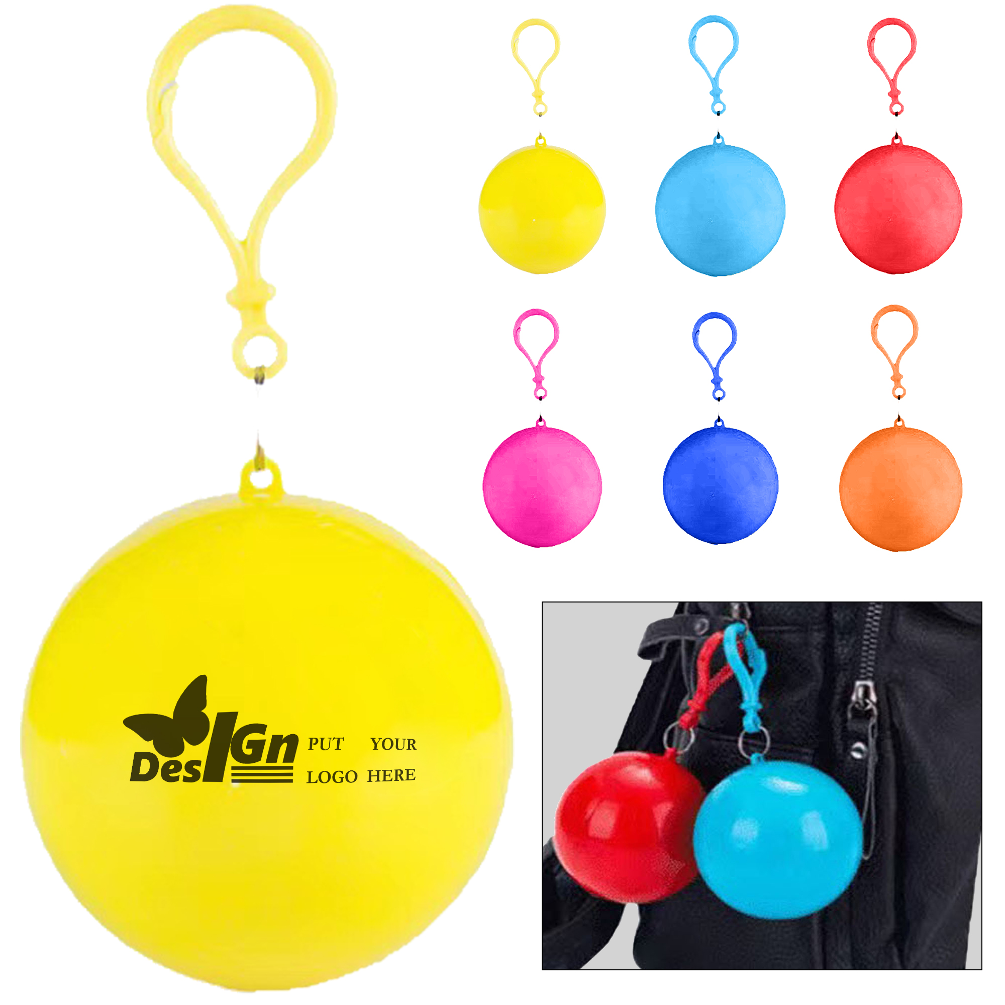 Disposable Plastic Raincoat Ball 2