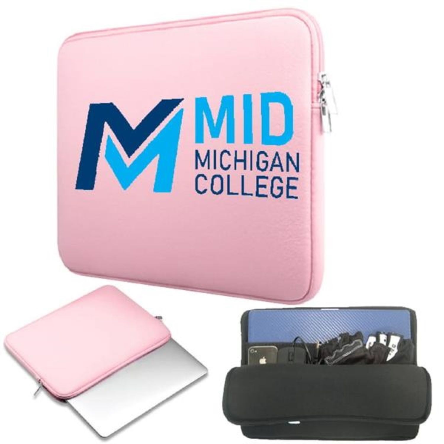 Neoprene Laptop Sleeve w/ Zipper & Interior Compartment 2