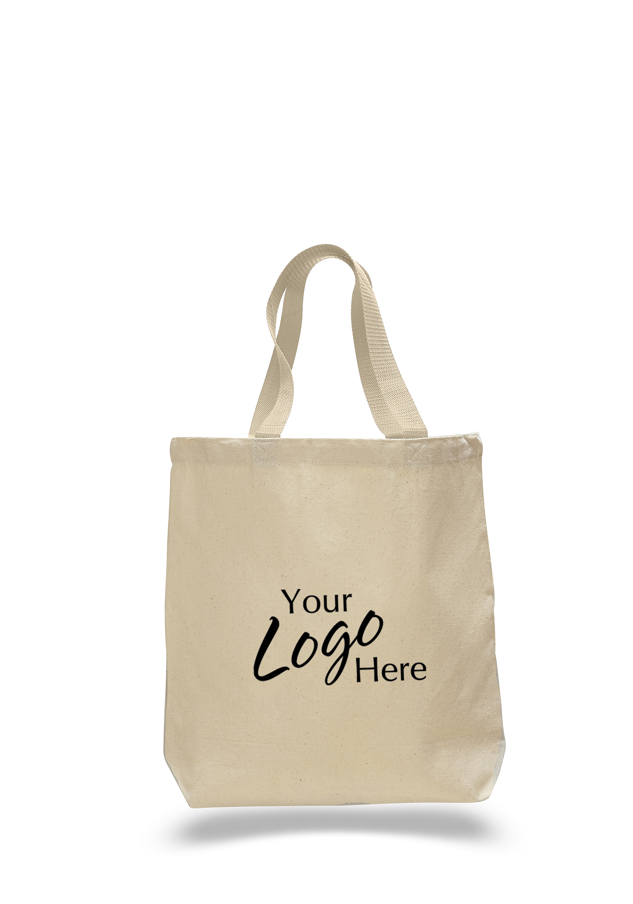 Promotional Tote 15" W x 15" H Natural Bag with 3" Bottom Gusset