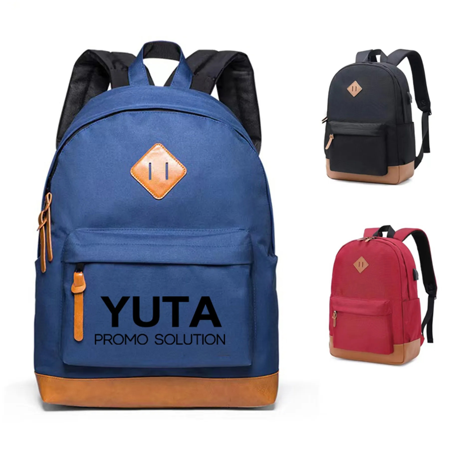 21" Waterproof Usb Laptop School Bookbag 1