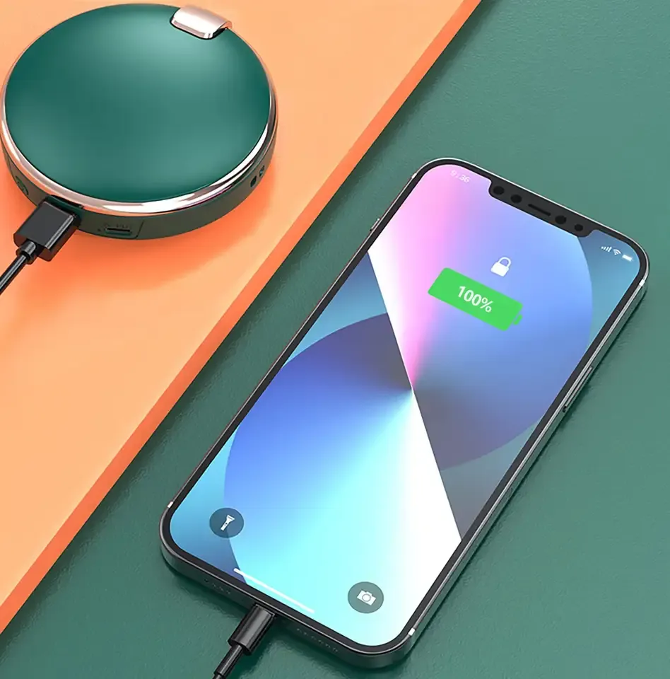3 In 1 Portable Mirror with Hand Warmer Power Bank 4