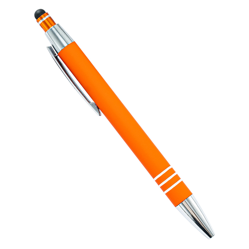 Stylus Click Action Aluminum Ballpoint Pen 9
