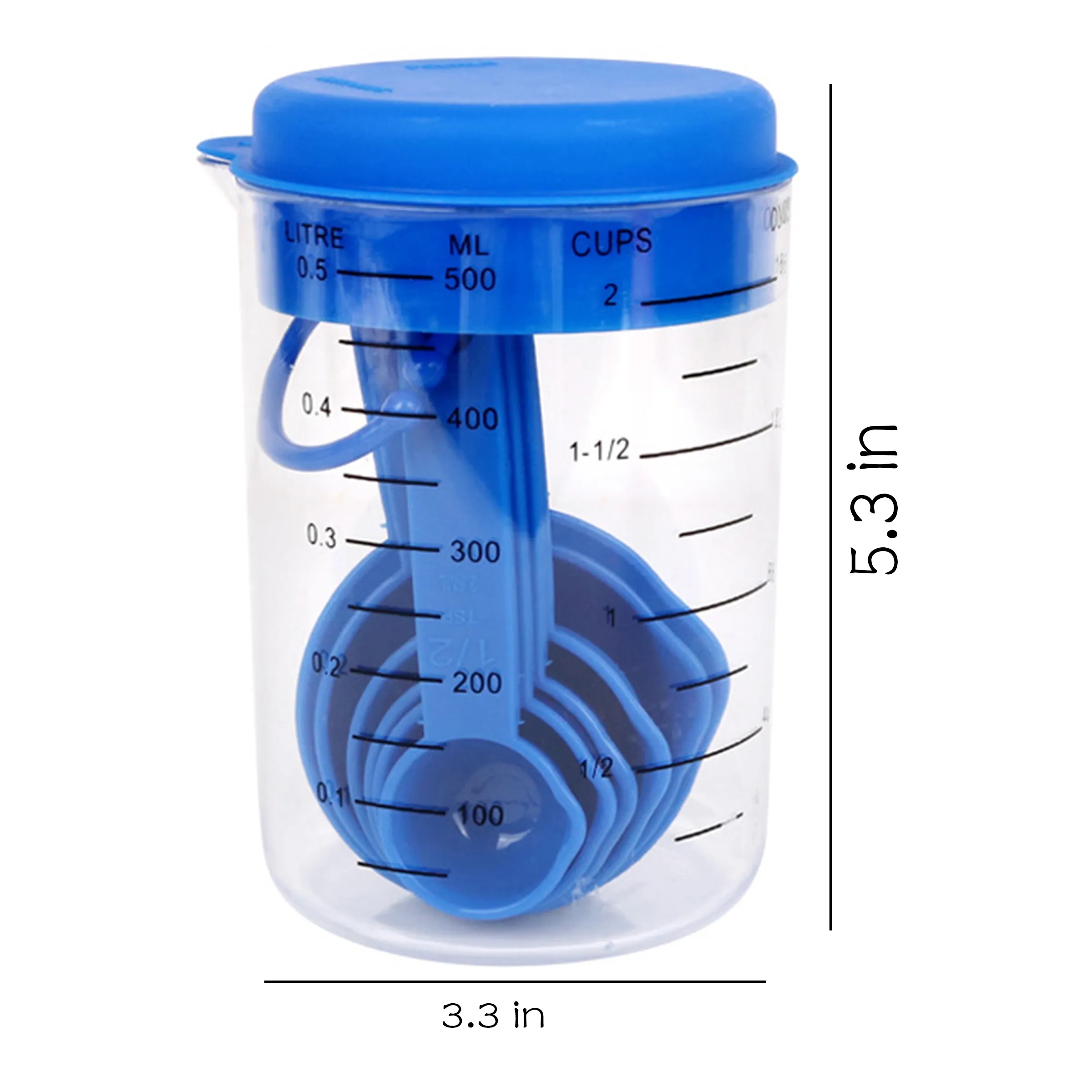 Polypropylene Measuring Spoon And Cup Set 4