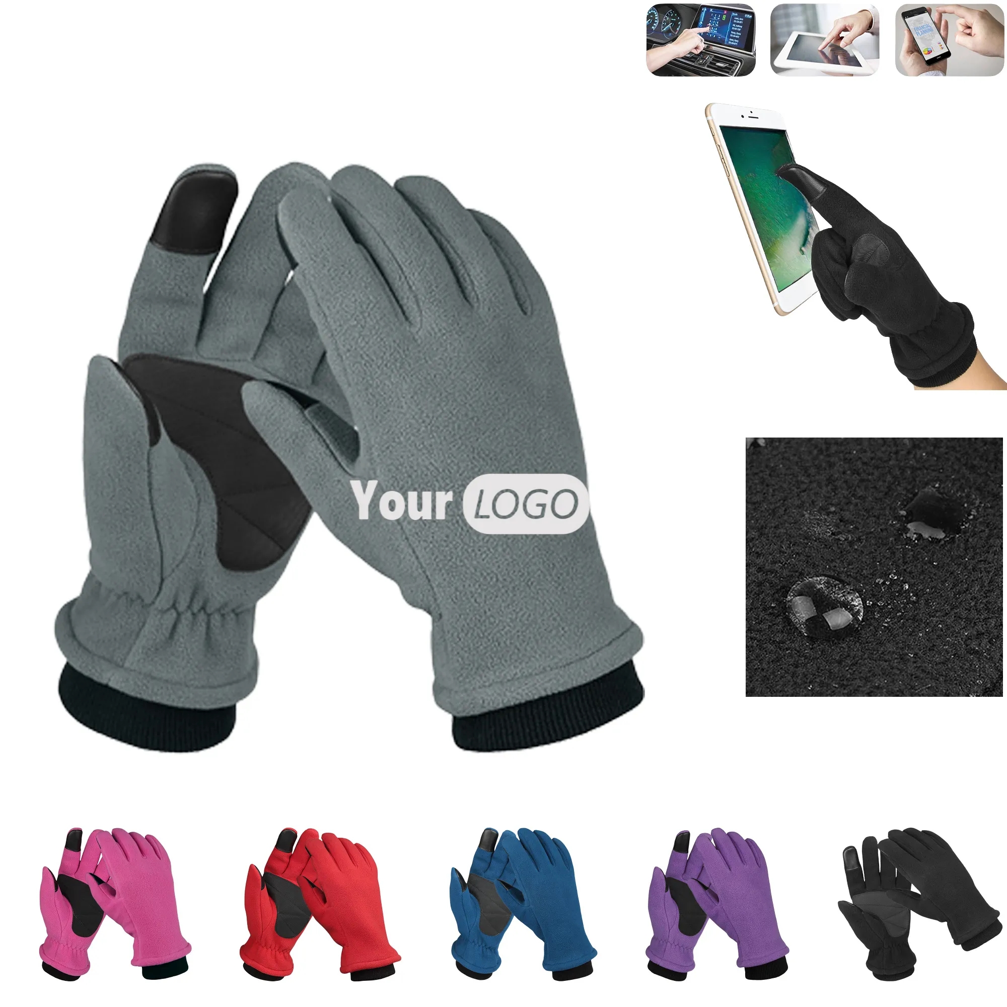 Stay Active Warm Outdoor Autumn Winter Polar Fleece Gloves 10