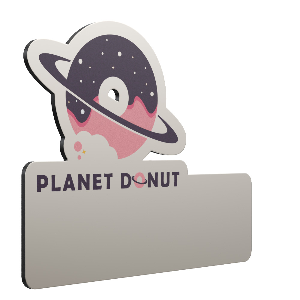 Texture Tone® Custom Shaped Name Badge (Extra Large) 4