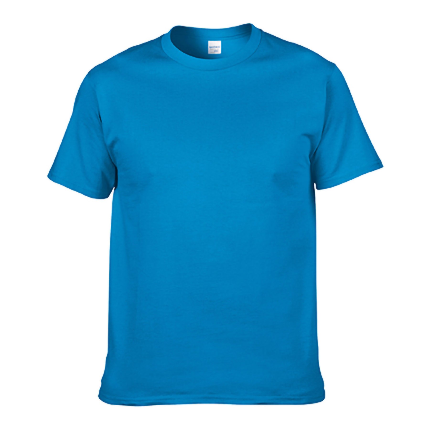 Men's Cotton Solid Color Crew Neck T-Shirt 11