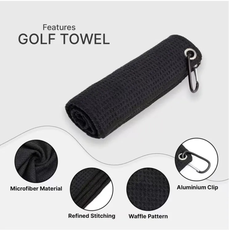 Waffle Pattern Golf Towel 7