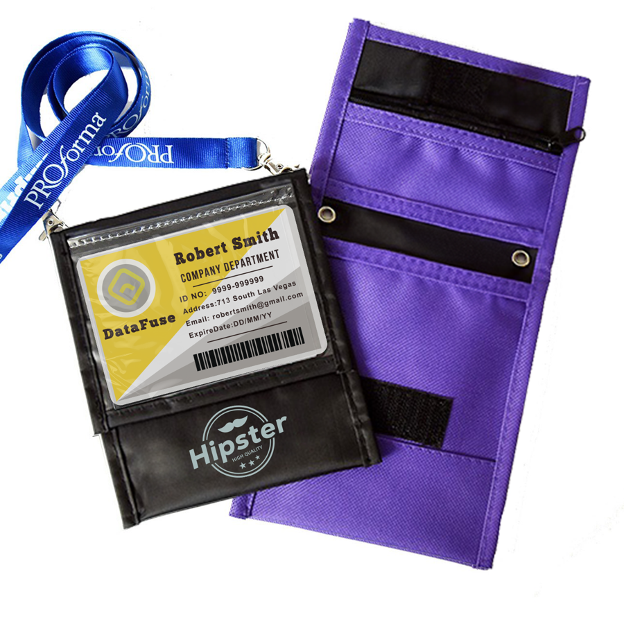 Adjustable Lanyard Neck Wallet - 6.75" x 5.25" 5