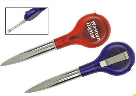 Plastic Ballpoint Pen with Tape Measure 3